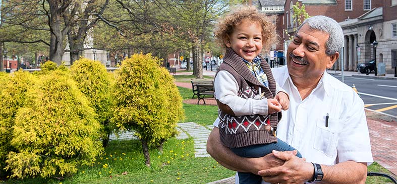 Man with Granddaughter